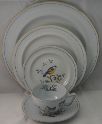 Spode Queen's Bird Fine Stone Y4973 Cup and Saucer 